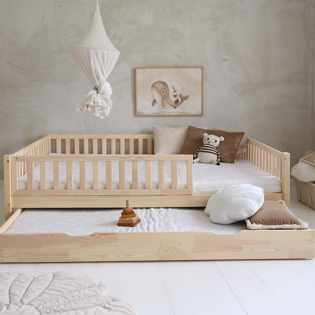 POSTEL 140/200 Agnès Přírodní dřevo - hnědá, dřevo (140/200cm) - Petits-meubles