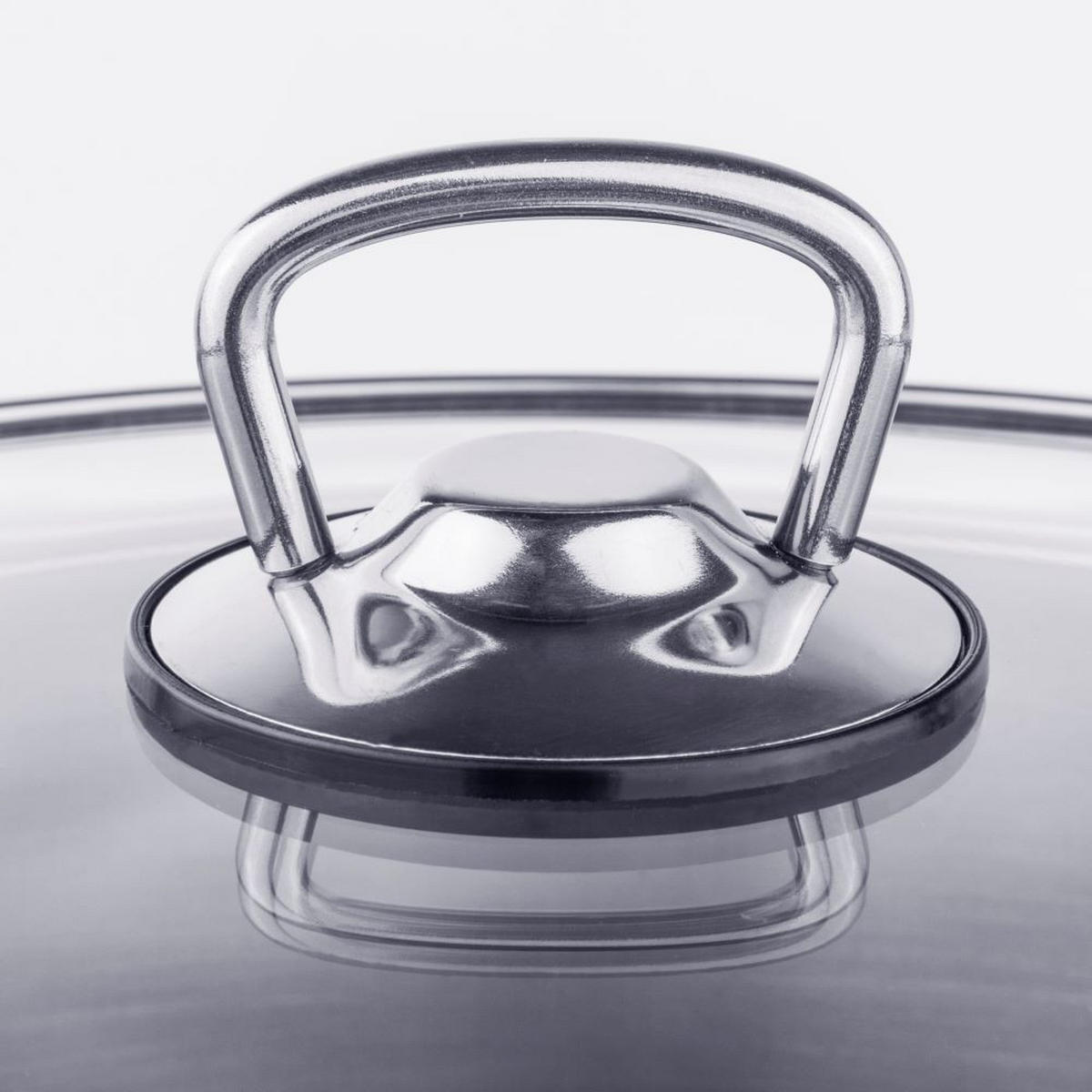 UNIVERSALTOPF mit Glasdeckel 10L Maße: ca. Ø: 26 x H: 18cm - Transparent, Metall (26cm) - Haushalt International