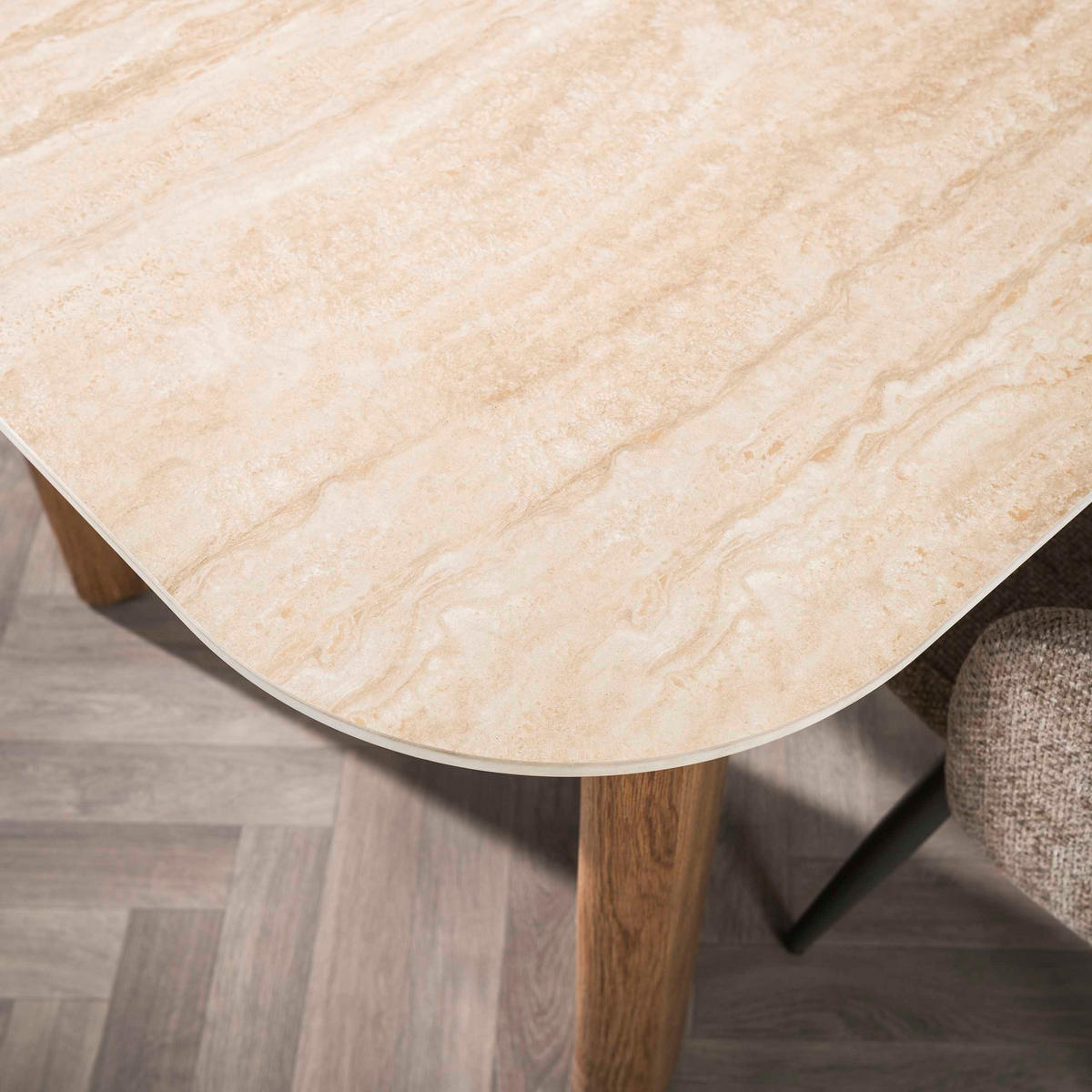 ESSTISCH Romano - Beige - 90/180/76 cm - Beige, Keramik (90/180/76cm) - Hoyz Collection