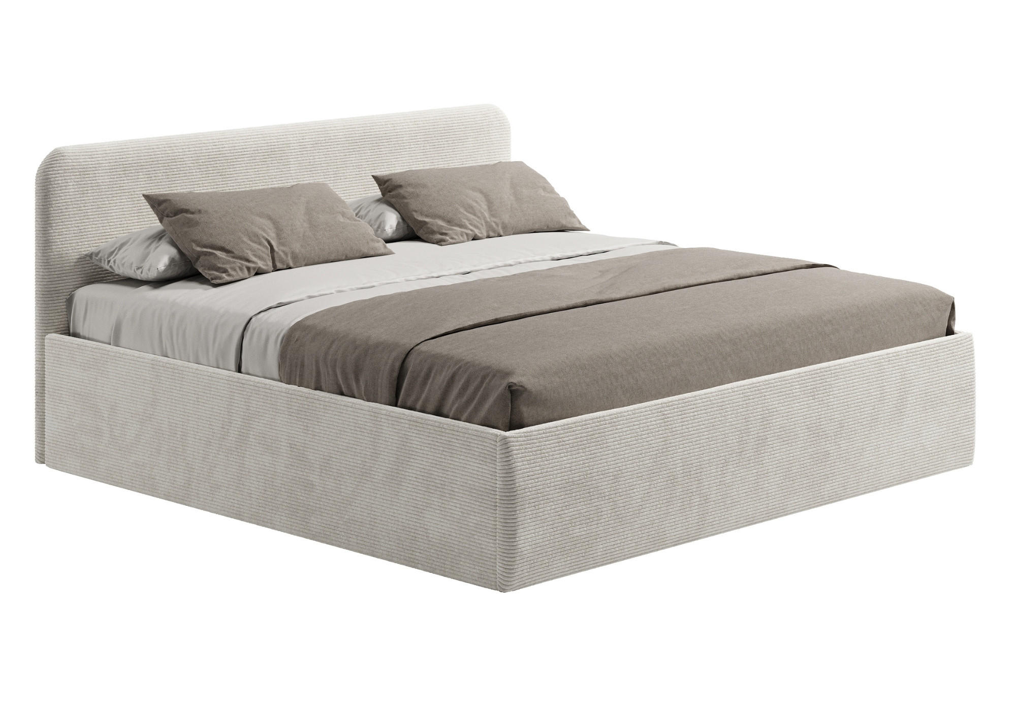 POSLTERBETT 200x200 cm in Hellbeige - Beige, Holzwerkstoff/Textil (200/200cm) - Home Collective