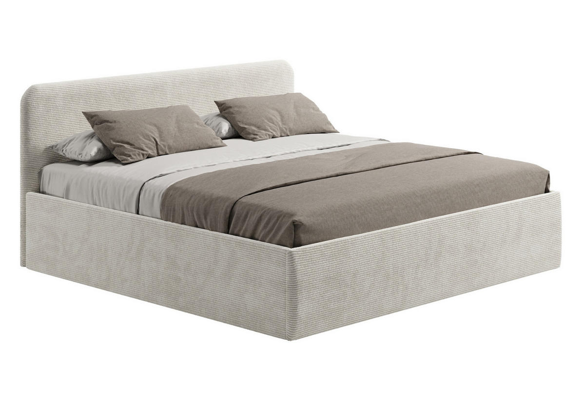 POSLTERBETT 200x200 cm in Hellbeige - Beige, Holzwerkstoff/Textil (200/200cm) - Home Collective