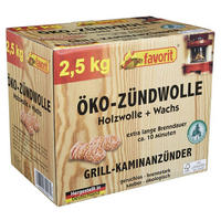 ZÜNDWOLLE Öko, 2,5 kg, Holzwolle, Spar-Pack - Braun, Holz (20/25/30cm) - Westfalia