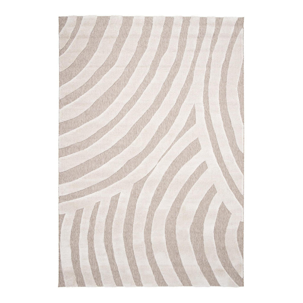 TEPPICH mit Reliefeffekt im japanischen Stil beige - Beige, Textil (200/290cm) - AFK Living