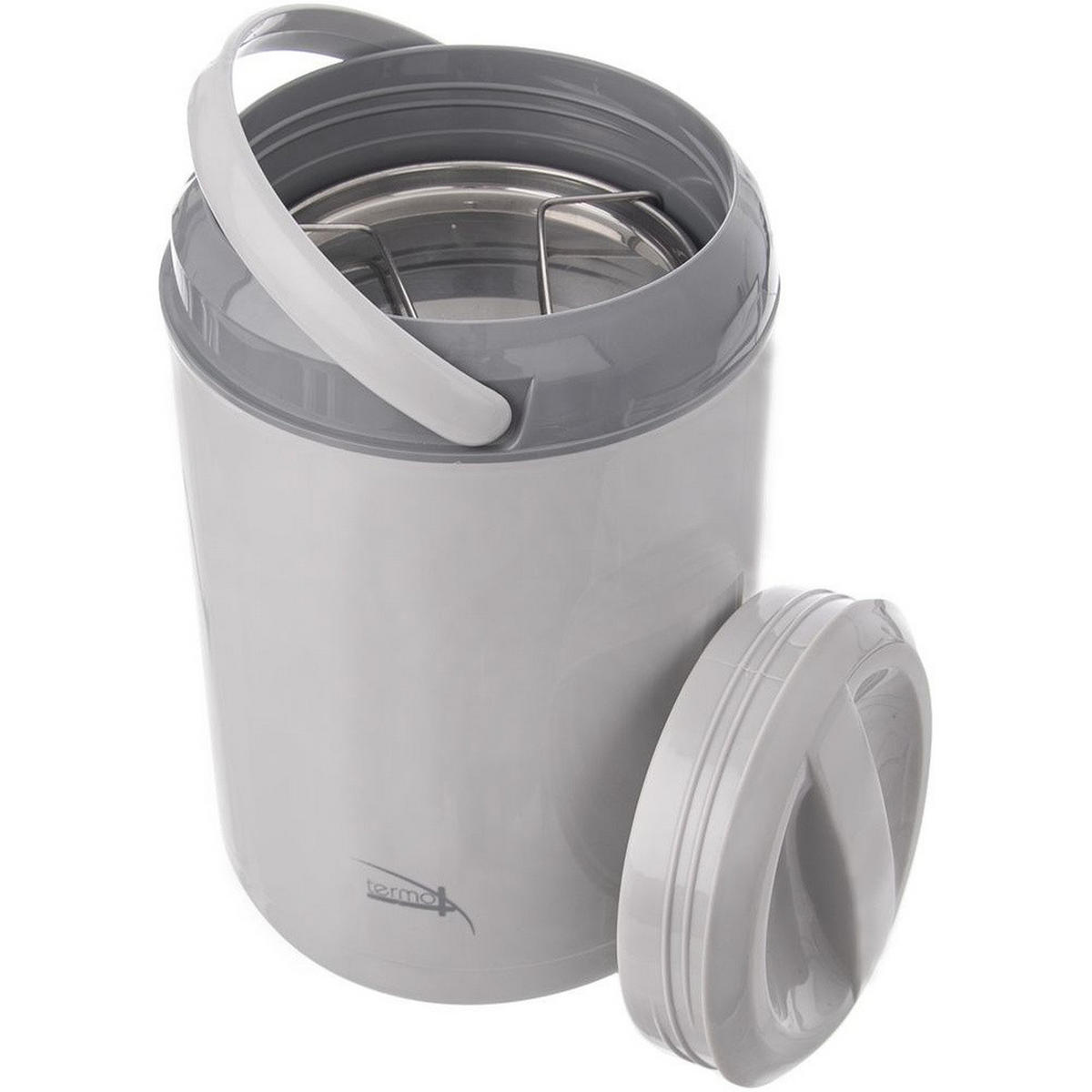 THERMOS-LUNCHBOX 4-stöckig 4 x 800 ml - Grau, Kunststoff (20/27/20cm) - Orion 