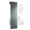 GARDEROBE Carlton Paneel in Grau Hochglanz - Grau, Holzwerkstoff (105/193/35cm) - Vladon