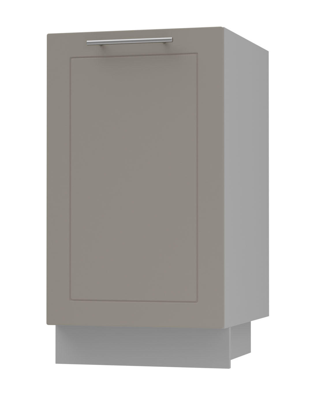 KÜCHENUNTERSCHRANK Kvantum D1D/45 Beige Matt / Grau Matt 45 / 50 / 82cm - Beige/Grau, Holz/Holzwerkstoff (45/82/50cm) - Feldmann-Wohnen