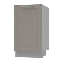 KÜCHENUNTERSCHRANK Kvantum D1D/45 Beige Matt / Grau Matt 45 / 50 / 82cm - Beige/Grau, Holz/Holzwerkstoff (45/82/50cm) - Feldmann-Wohnen