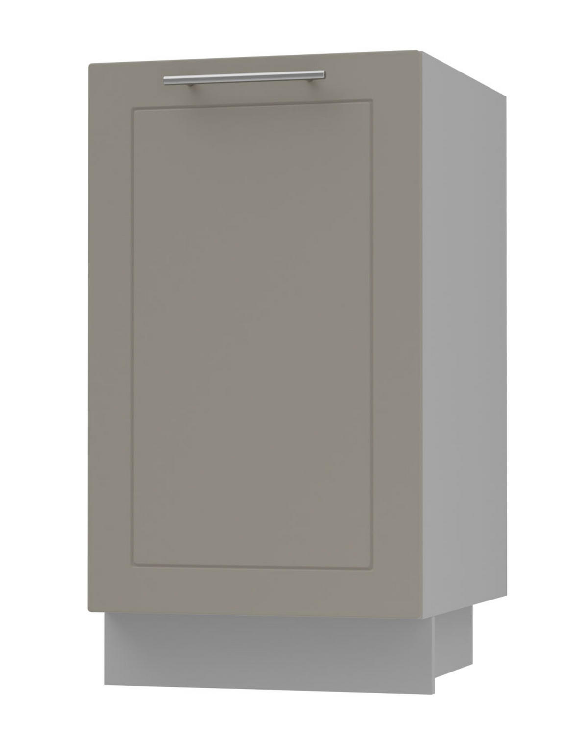 KÜCHENUNTERSCHRANK Kvantum D1D/45 Beige Matt / Grau Matt 45 / 50 / 82cm - Beige/Grau, Holz/Holzwerkstoff (45/82/50cm) - Feldmann-Wohnen