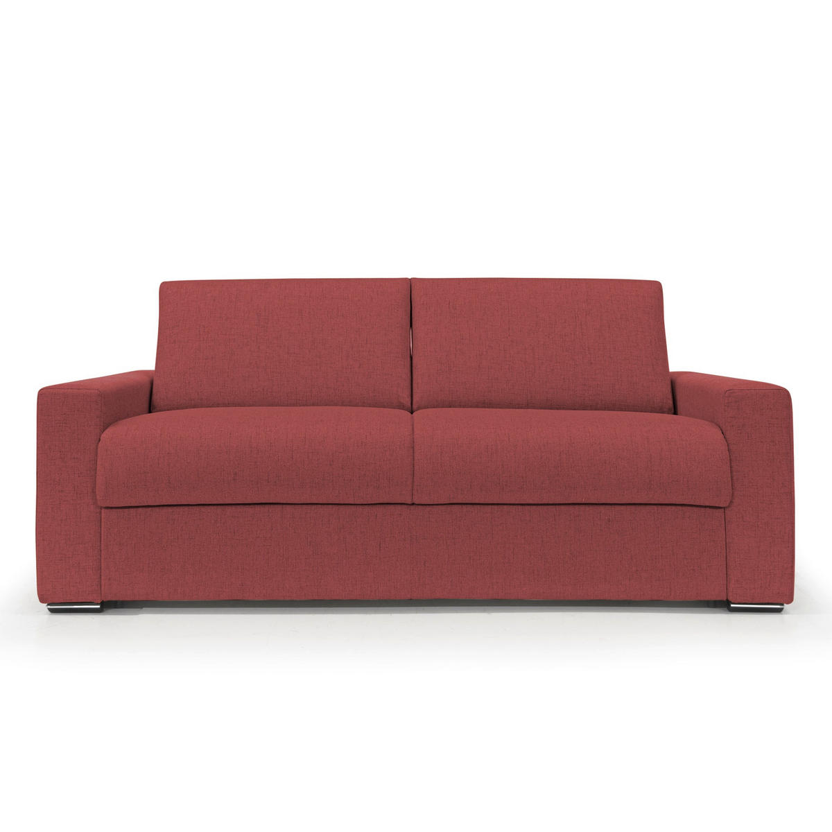 SCHLAFSOFA Nixon - Rot, Textil (220/93/96cm) - Divani.store
