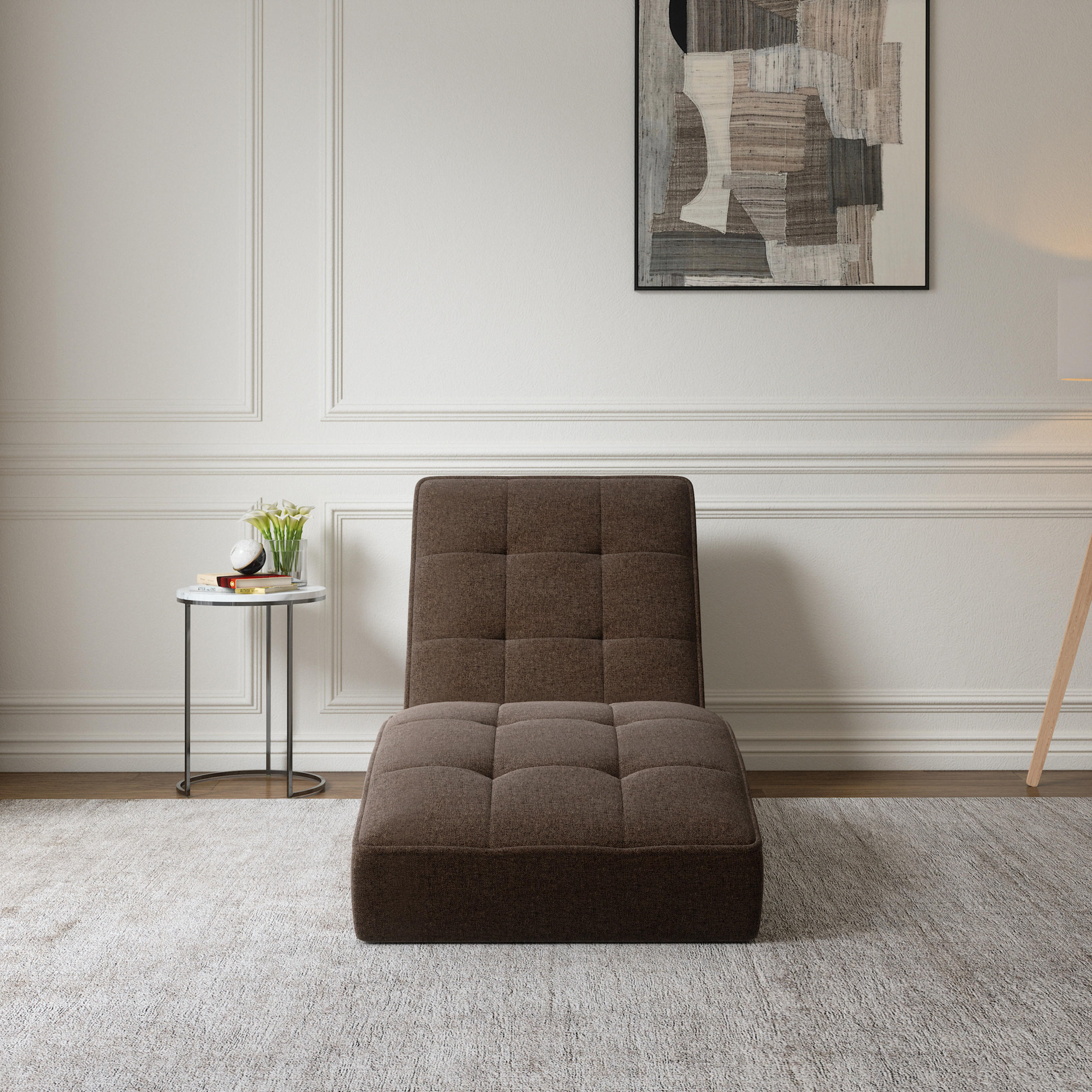 Thumbnail - Möblo Chaiselongue, Braun, Holzwerkstoff, 1-Sitzer, 73x79x170 cm, Wohnzimmer, Sessel, Relaxliegen