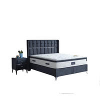 POLSTERBETT-SET Ocean 160x200 Anthrazit - Bett inkl. Matratze - Anthrazit, Metall (160/200cm) - Villa Möbel