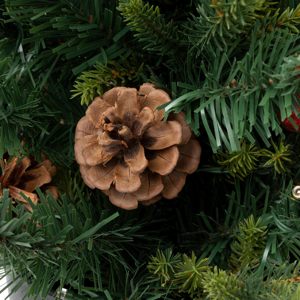 WEIHNACHTSBAUM im Topf mit LED-Lichtern und Timer Kappi 50/50/90 cm - Grün, Kunststoff (90cm) - Atmosphera Createur d´interieur