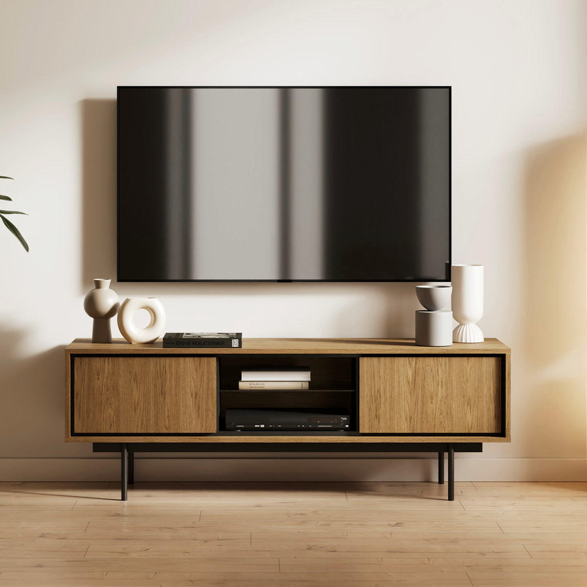 TV OMARICA Vidia Les - rjava, leseni material (149.6/51.4/38cm) - Petits-meubles