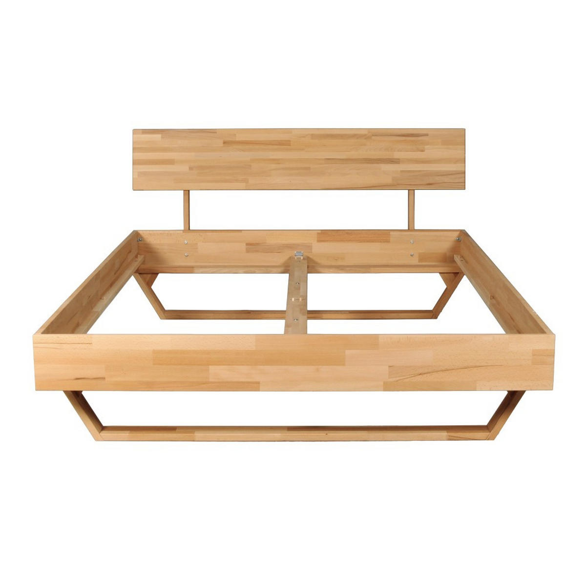BETT TAO / 160x200 cm , Buche massiv geölt - Buchefarben, Holz (160/200cm) - Weber Industries