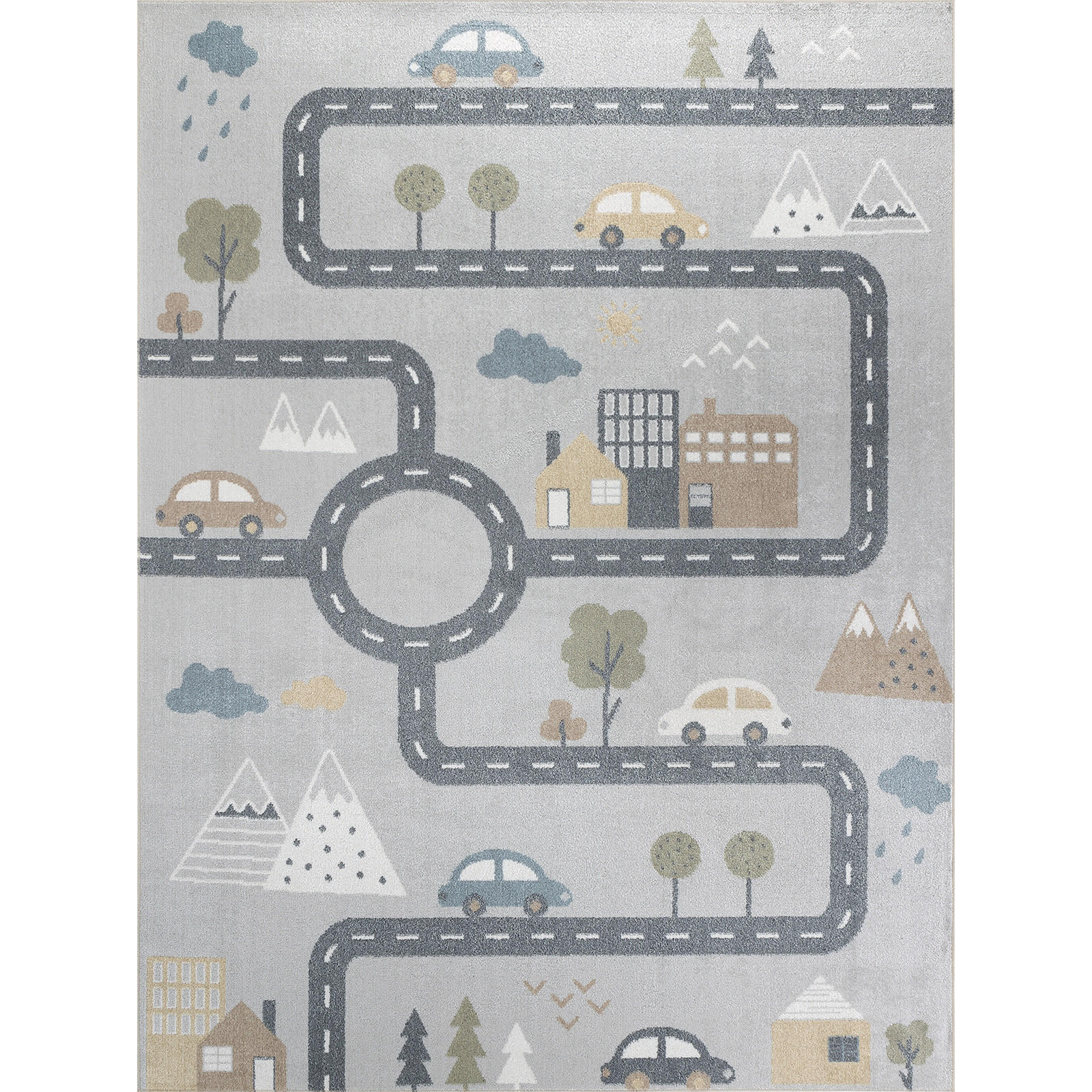 KINDERTEPPICH Maschinenwaschbar 160/213 cm Grau - Grau, Naturmaterialien/Textil (160/213cm) - LIVABLISS