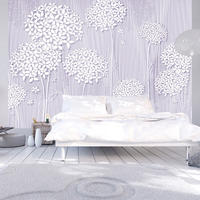 SELBSTKLEBENDE FOTOTAPETE 147/105 cm - Lila/Weiß, Kunststoff/Textil (147/1cm) - KUNSTLOFT