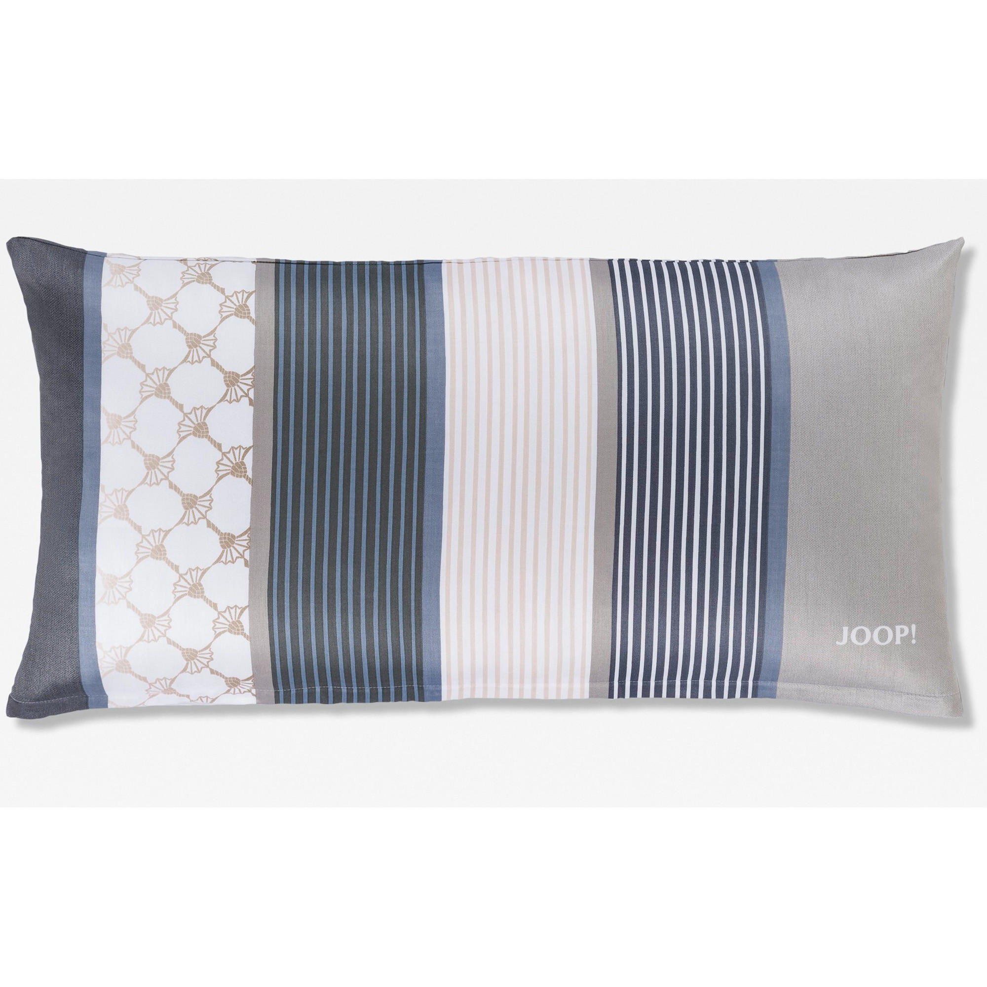 KISSENHÜLLE CORNFLOWER STRIPES 4069 DEEP COAL - 09 - Grau, Textil (40/80cm) - Joop!