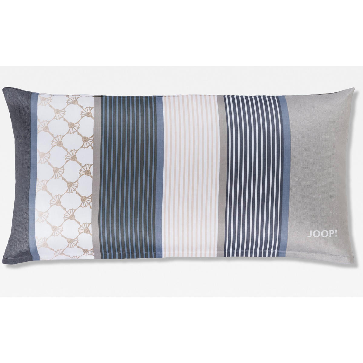 KISSENHÜLLE CORNFLOWER STRIPES 4069 DEEP COAL - 09 - Grau, Textil (40/80cm) - Joop!