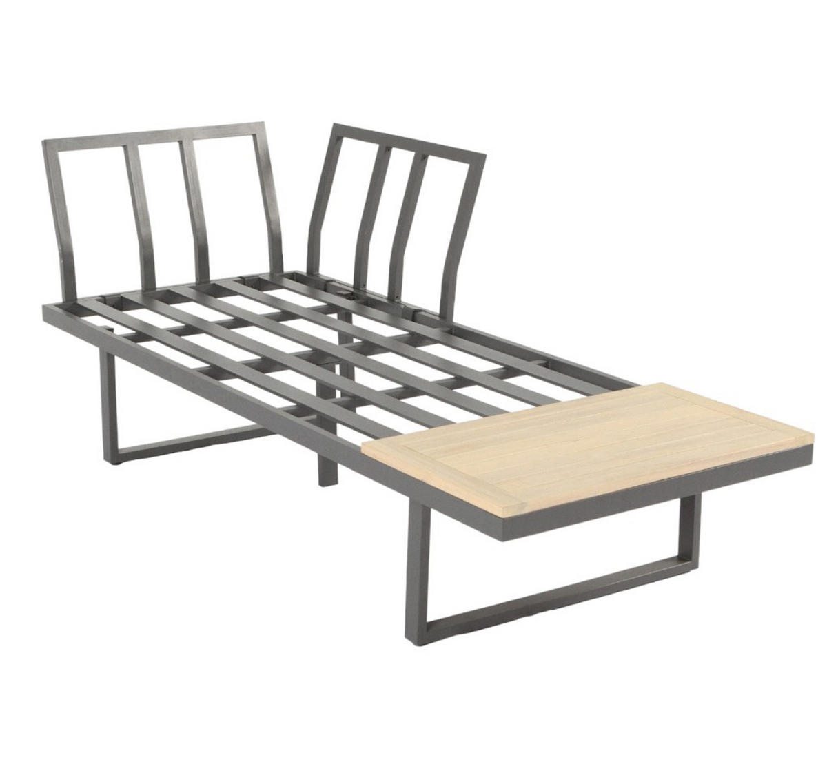 GARTEN-ECKLOUNGE Celano Beige Aluminium für 4 Personen - Grau, Kunststoff - Green Spirit