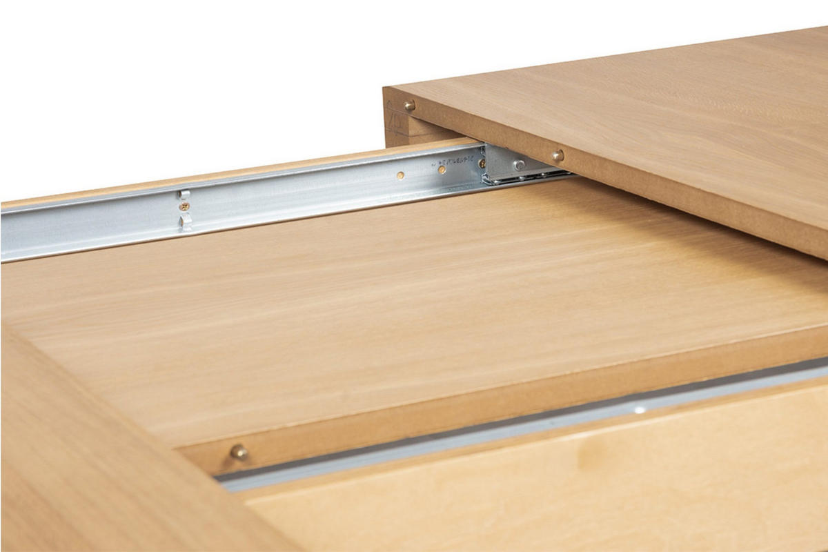 ESSTISCH COSPE ausziehbar bis 300cm, Eiche hell - Hellbraun/Eichefarben, Holz (200/77/100cm) - KONSIMO®