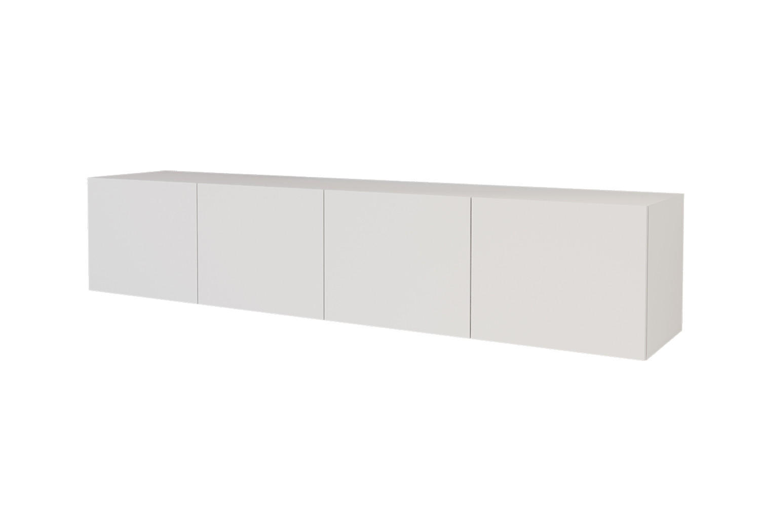 LOWBOARD ELIO-W 2x100x40x41 cm - Weiß - Weiß, Holzwerkstoff (200/40/41cm) - ALTDECOR