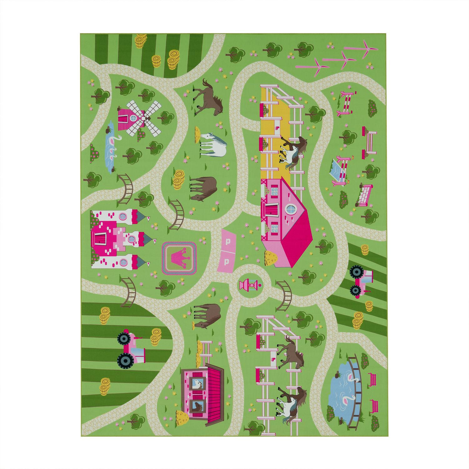KINDERTEPPICH Grün 200 x 200 cm - Grün, Kunststoff (200/200cm) - TT Home