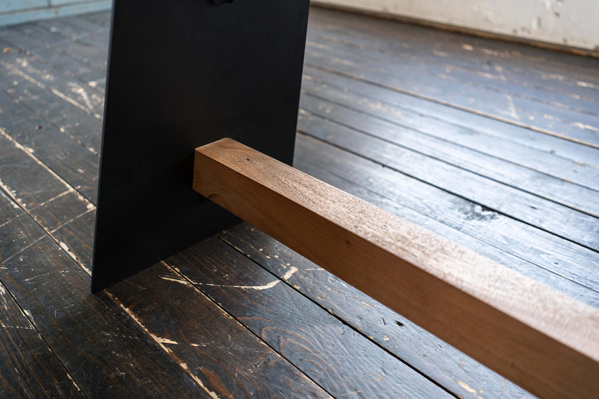 ESSTISCH MIT GERADER KANTE ARBORIO Braun Akazie - Schwarz/Braun, Holz/Metall (280/100/78cm) - KAWOLA