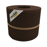 SICHTSCHUTZSTREIFEN Premium Gelocht Diamant-Muster für Doppelstabmatten Braun 26m - Braun, Kunststoff (2600/19cm) - ZAUN|ZU