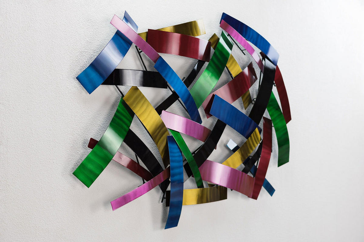 WANDDEKO Bunt 106/70 cm - Multicolor, Metall (5.31/70/9cm) - KUNSTLOFT