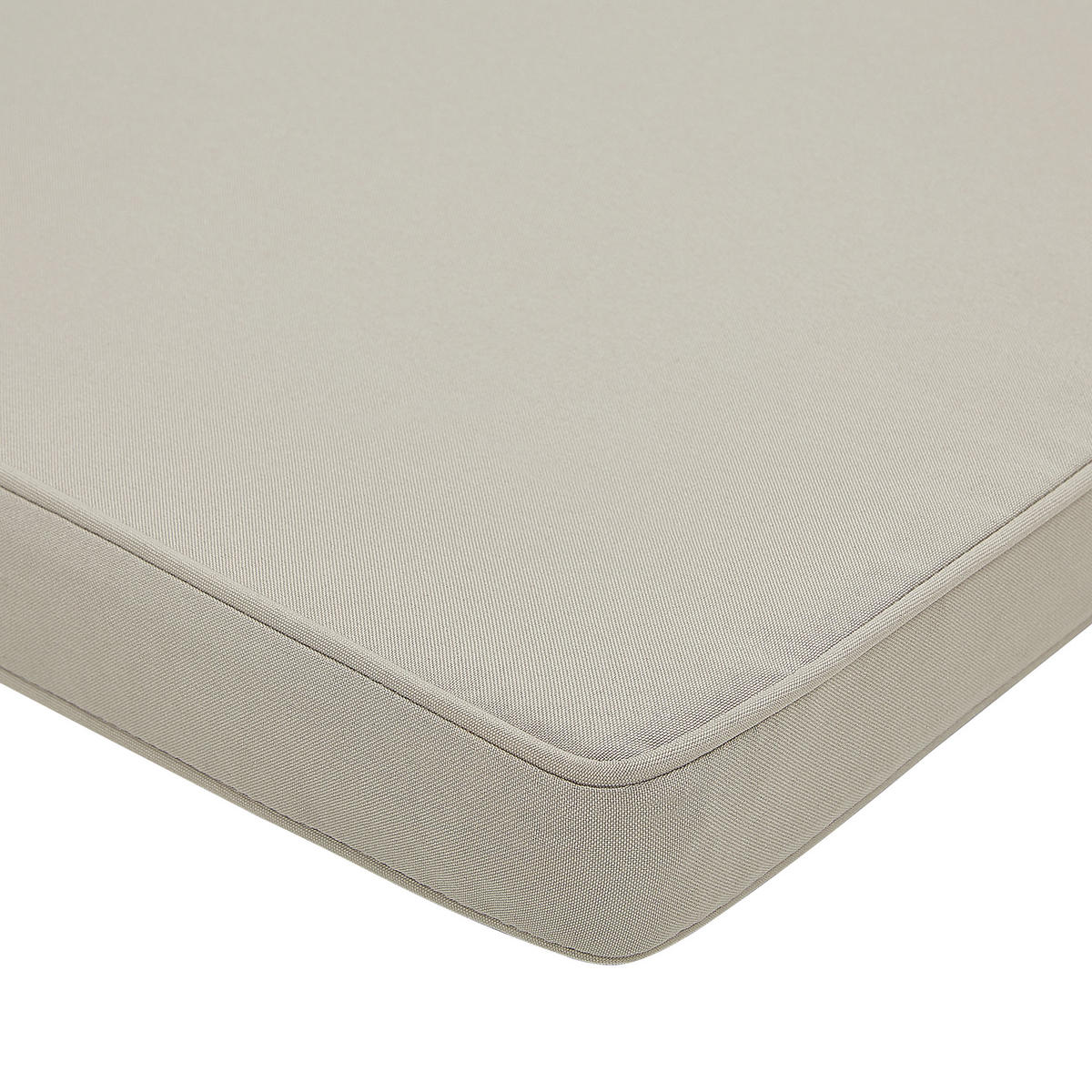 GARTENBANK zertifiziertes Holz hellbraun Auflage taupe 160 cm Vivara - Taupe/Hellbraun, Holz (160/88/61cm) - Beliani