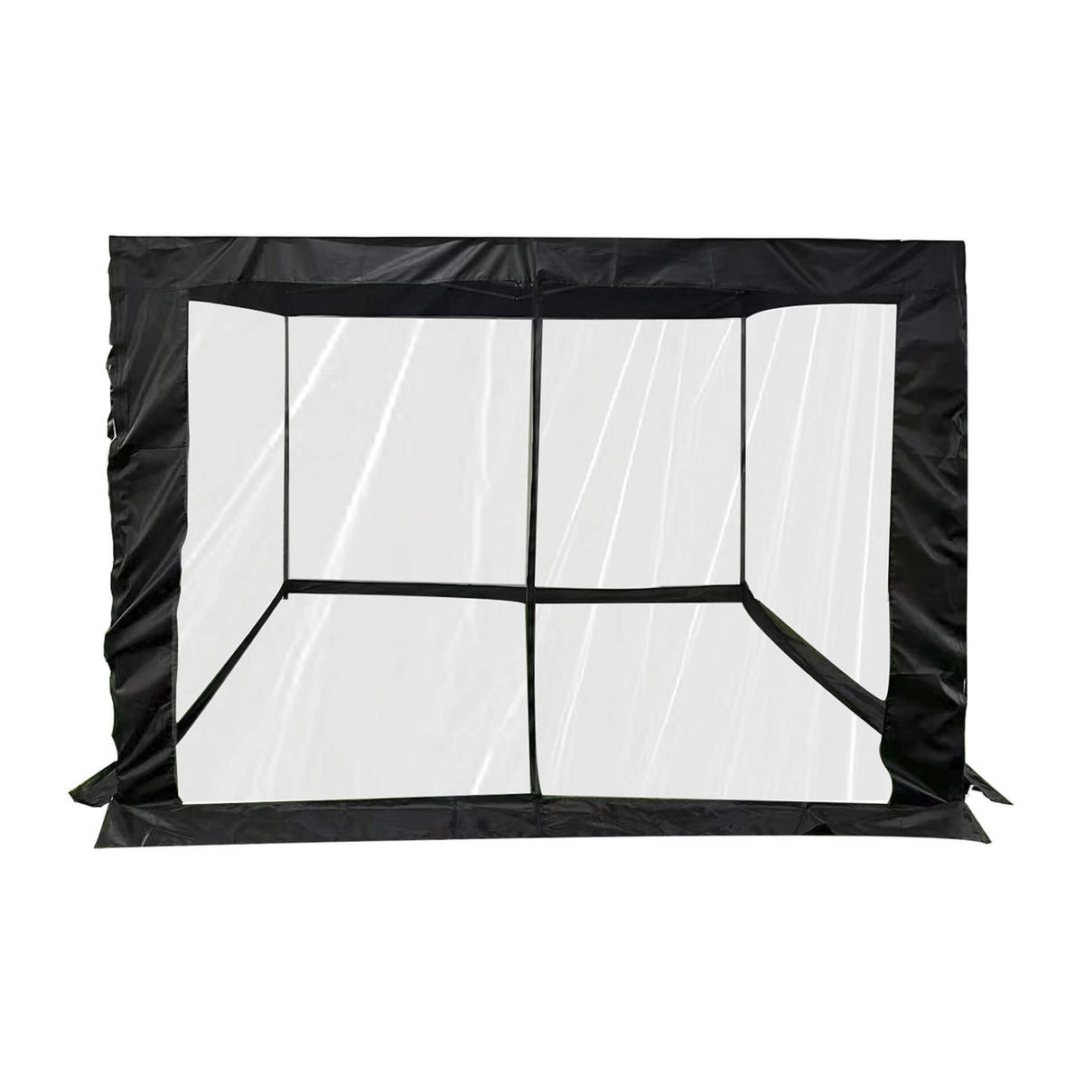 MOSKITONETZ FÜR PAVILLON Schwarz 1200/240 cm - Schwarz, Kunststoff (240/240/1200cm) - Mobili Rebecca