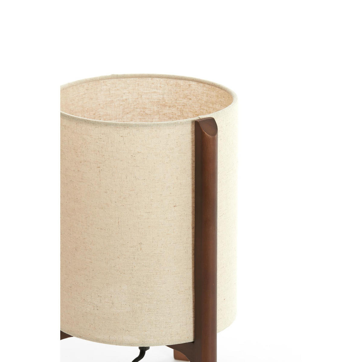 TISCHLEUCHTE Litto Braun 22/22/33 cm - Braun, Holz (22/22/33cm) - Light & Living