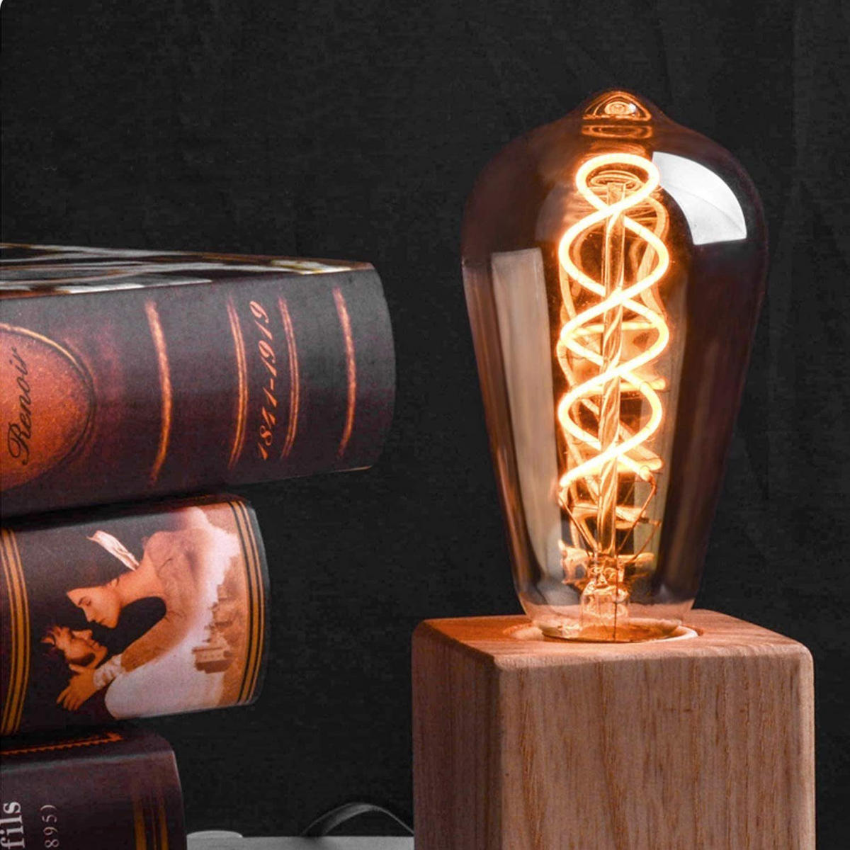 LEUCHTMITTEL Zivoltarax 6.4/6.4/13.5 cm - Braun, Glas (6.4/13.5cm) - ZMH