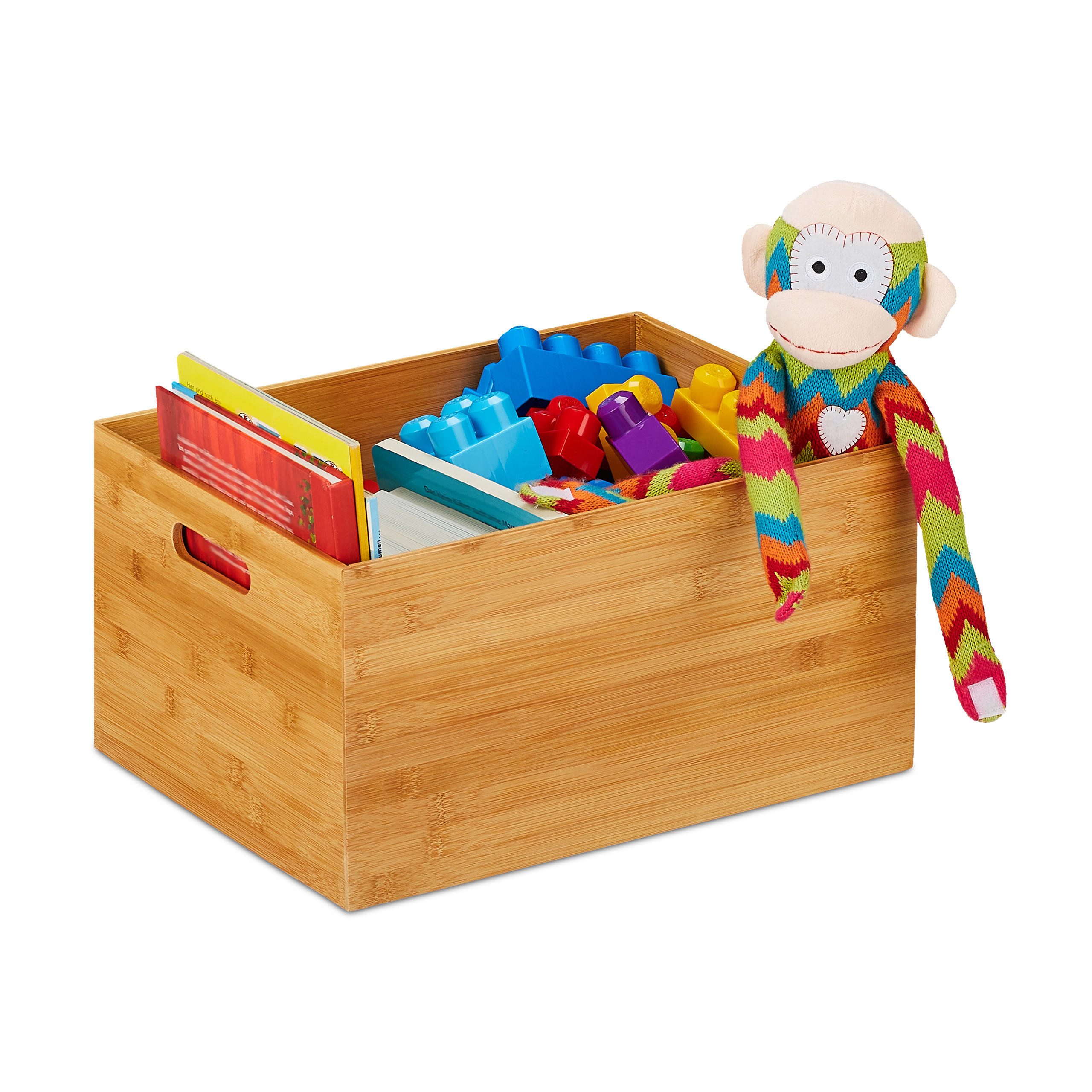 AUFBEWAHRUNGSKISTE - Hellbraun, Holz/Holzwerkstoff (30/21/40cm) - Relaxdays