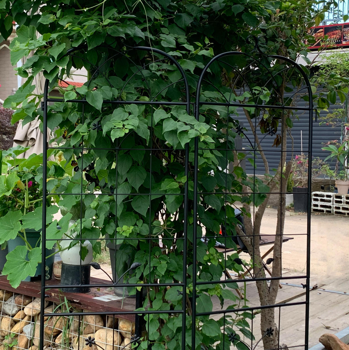 BLUMENKASTENHALTER aus Metall 50x180cm in Schwarz - Schwarz, Metall (50/180/50cm) - Modfu