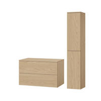 BADMÖBEL-SET Color Frühlings-Eiche 2-Teilig (2S 80 + 2D 160) - Eichefarben, Holzwerkstoff (110/160/45cm) - mzm24
