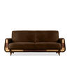 3-SITZER-SCHLAFSOFA GUSTAVO II mit Armlehnen, Dunkelbraun - Dunkelbraun, Holz/Holzwerkstoff (230/98/98cm) - KONSIMO®