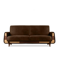 3-SITZER-SCHLAFSOFA GUSTAVO II mit Armlehnen, Dunkelbraun - Dunkelbraun, Holz/Holzwerkstoff (230/98/98cm) - KONSIMO®