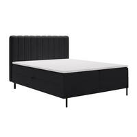 BOXBETT Primavera 180x200 Schwarz - Schwarz, Holz/Textil (180/200cm) - Graingold