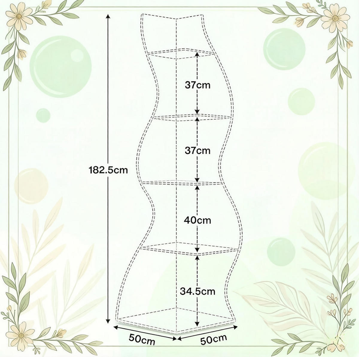 ECKREGAL 5 Ebenen 180 x 60 x 35 cm Holz Braun - Braun, Holz (48/179/50cm) - Beauniv