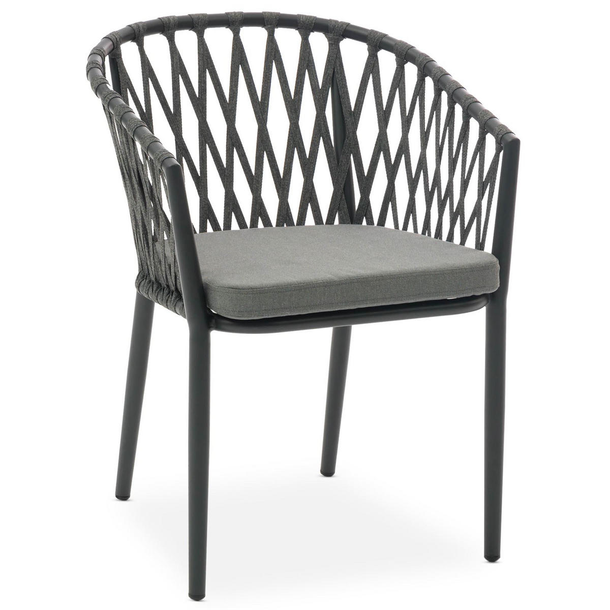 GARTENMÖBELSET SUNNY - Grau, Metall - IDIMEX