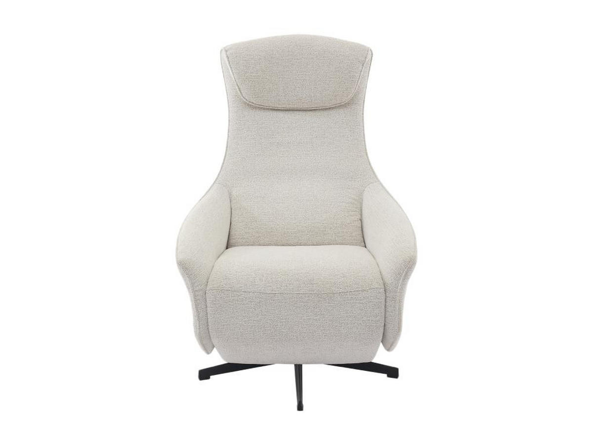 ELEKTRISCHER Relaxsessel - Stoff strukturiert - Beige - TASEMO - Beige, Textil (86/112/76.5cm) - Vente-Unique