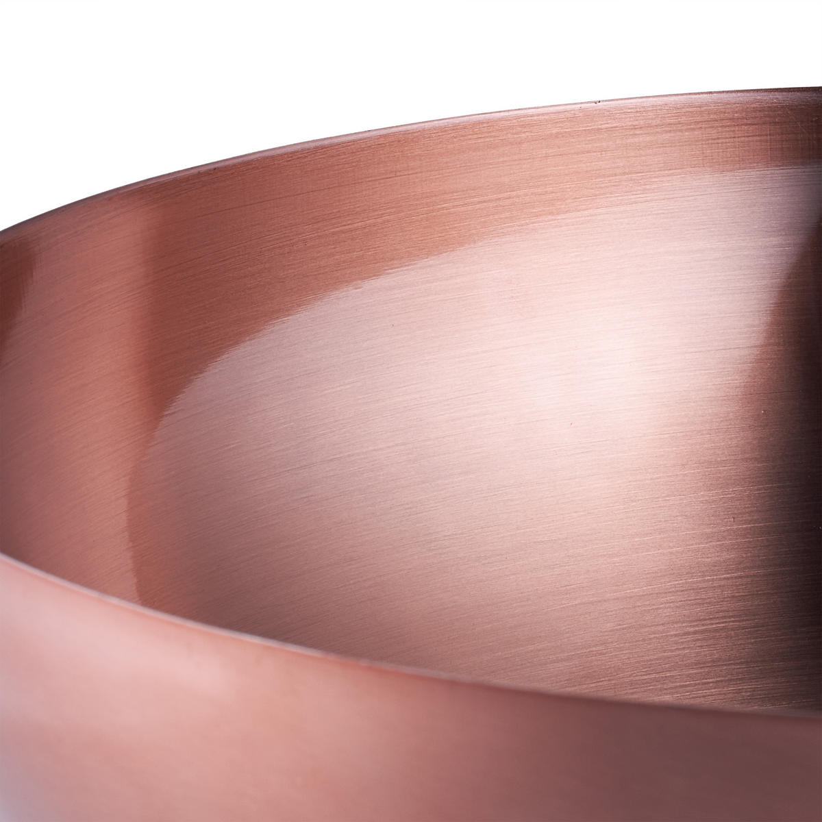 SALATSCHÜSSEL - Kupferfarben, Metall (23.5/23.5/9cm) - Relaxdays