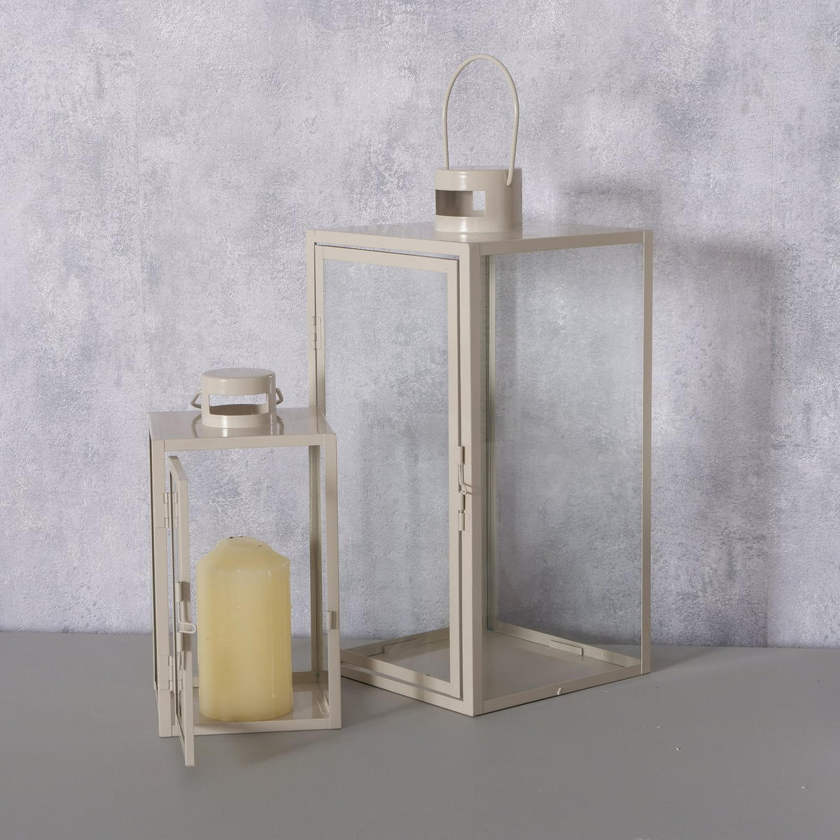 LATERNE aus Metall Arania - Beige, Metall (19/40/19cm) - Boltze Home