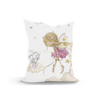 KINDER-SITZSACK - Little Fairy - Weiß/Rosa, Textil (100/25/135cm) - Green Bean