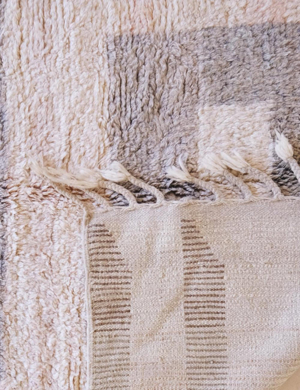 BERBERTEPPICH grafisch elegant 162x 266 cm - Beige, Naturmaterialien (162/266cm) - AFK Living