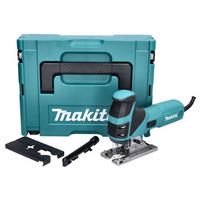 MAKITA 4351 FCTJ Pendelhubstichsäge 720W + 6 tlg. Sägeblattset + Makpac - Multicolor, Kunststoff (39/73/10cm) - Makita