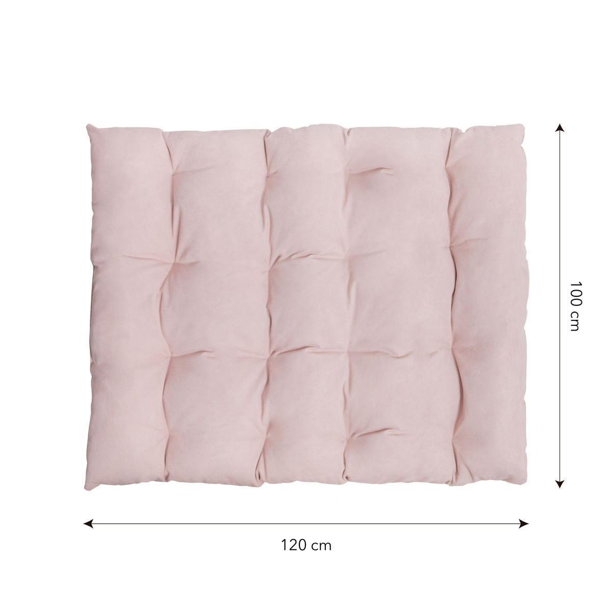 BODENKISSEN aus Baumwolle, rosa, 120/100 cm CIELO - Pink, Textil (120/100/8cm) - RNT By Really Nice Things