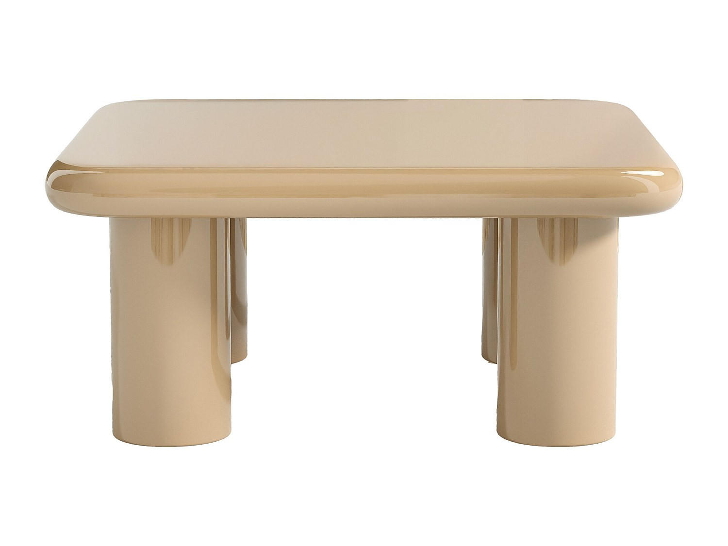 COUCHTISCH - 90 cm x 90 cm - holz - beige Tamisda - Beige, Holz (90/90/41cm) - Vente-Unique