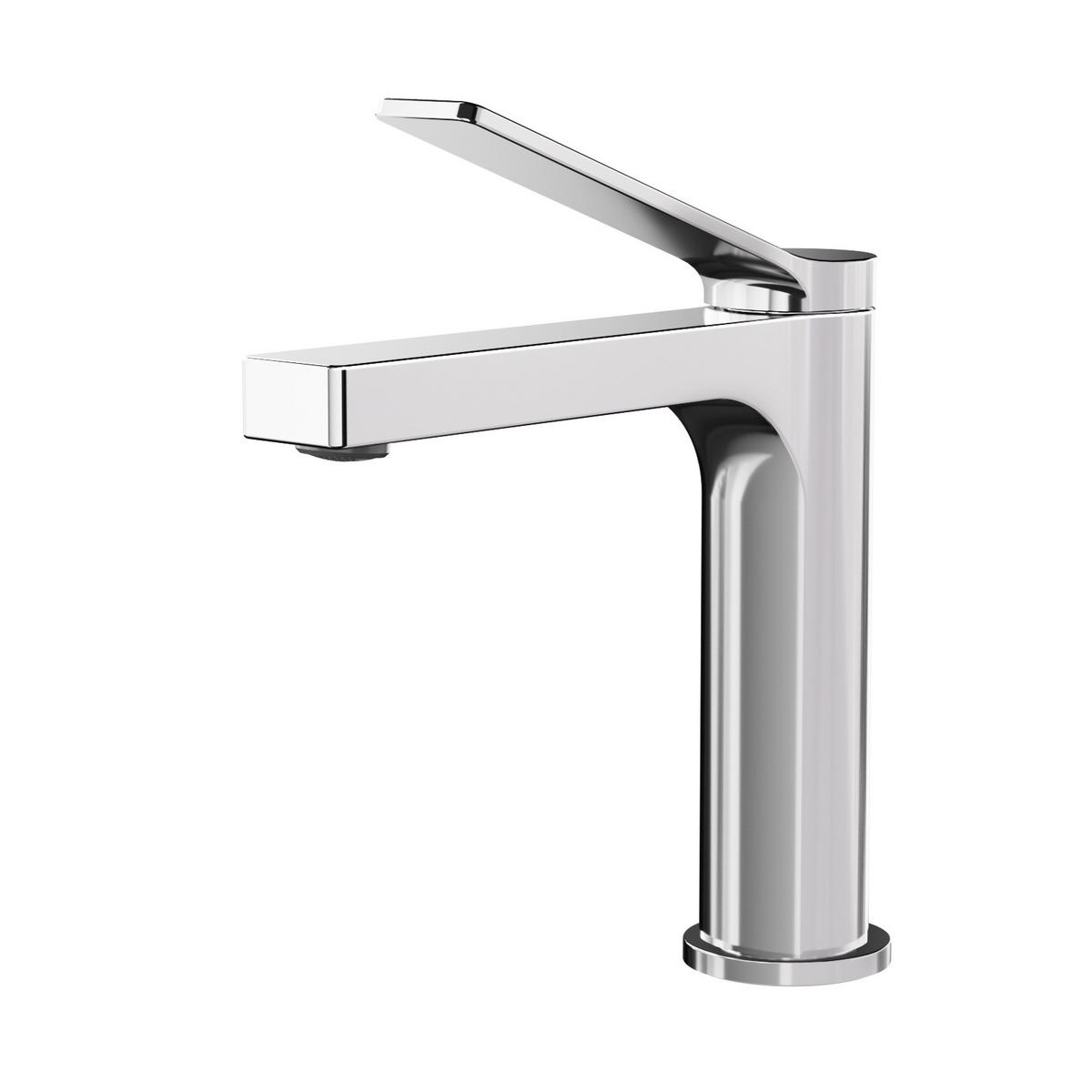 WASCHTISCHARMATUR mit Spulen-Zertifiziertem Filterelement Verchromt - Chromfarben, Metall (17.3/4.6/19.5cm) - EMKE